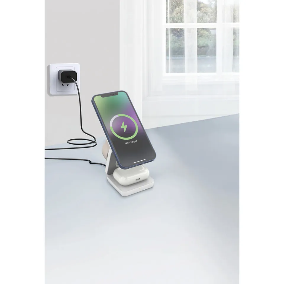 PWB-220 Wireless 3’lü Şarj İstasyonu
