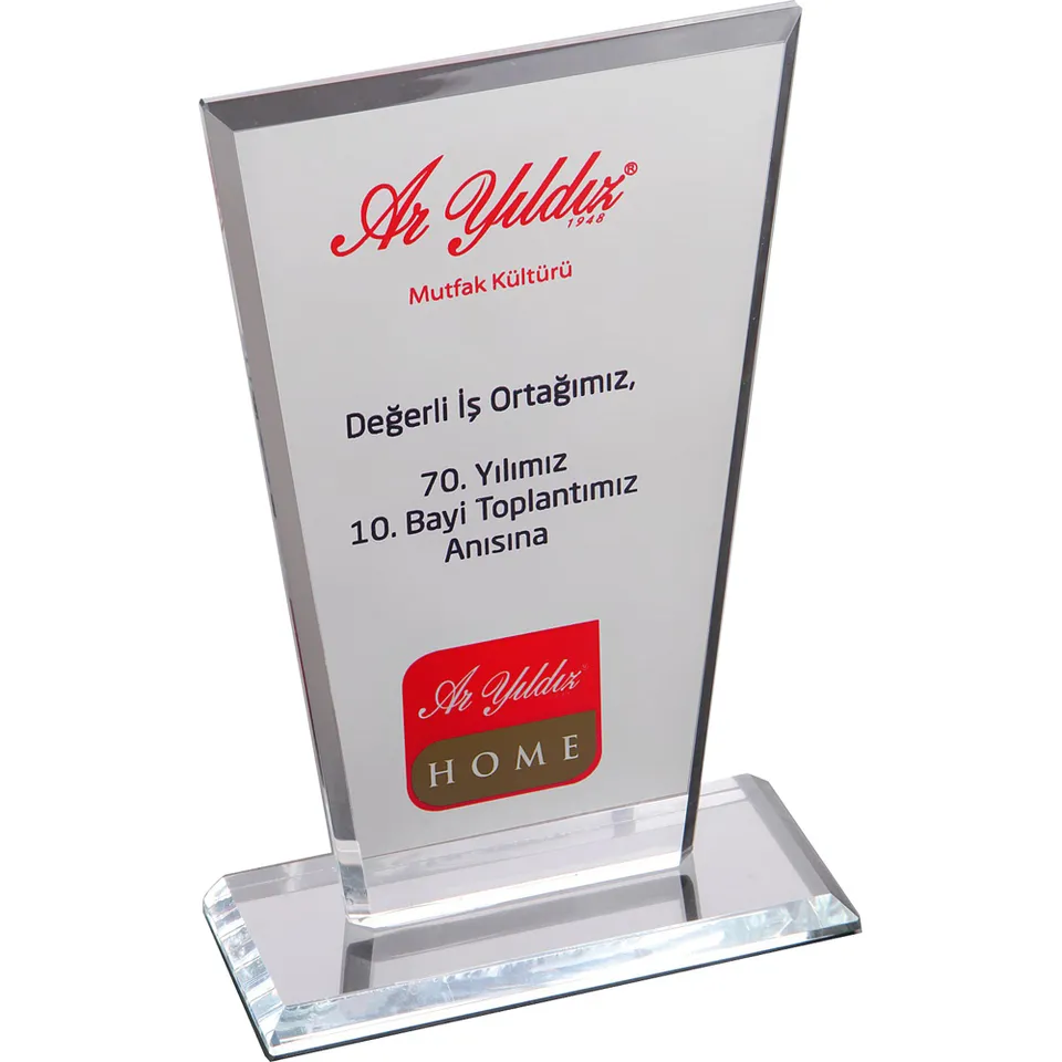 EKT-235 12 x 21 cm Kristal Plaket