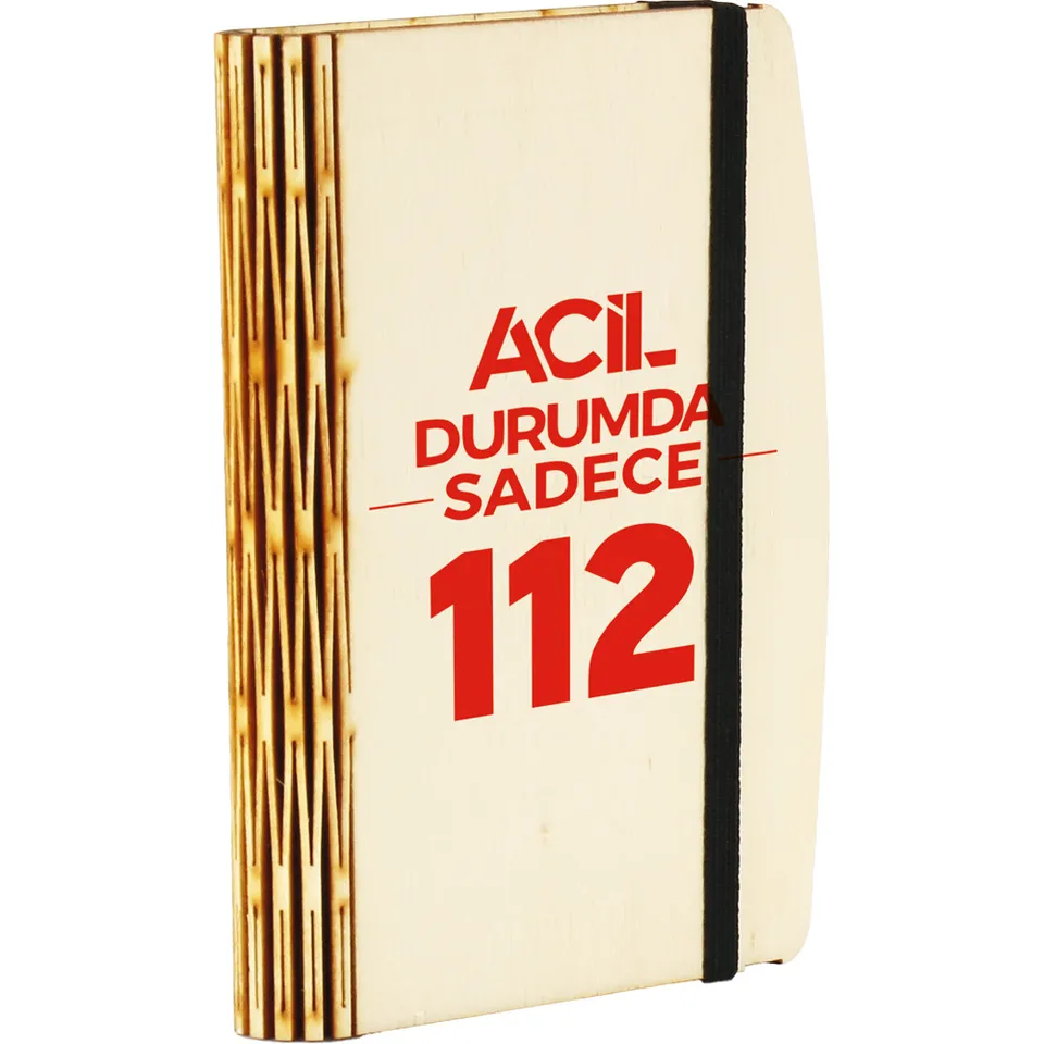 AH-010 10 x 13,5 cm Ahşap Notluk