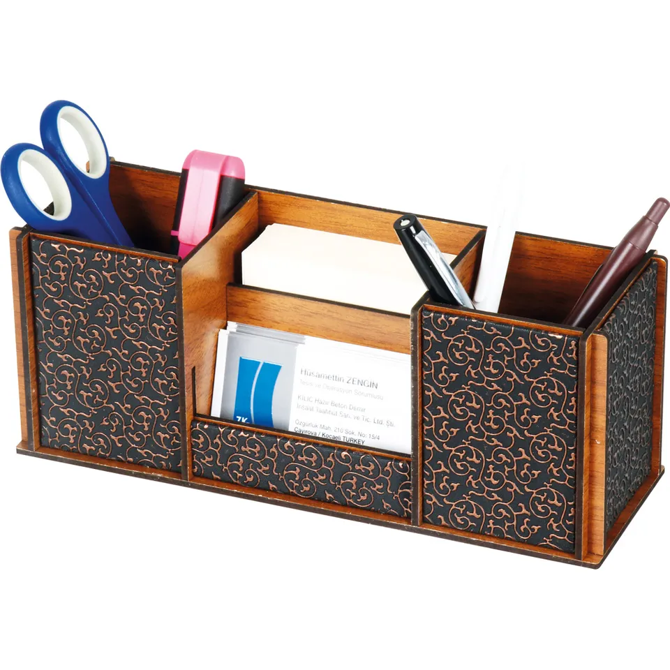 AH-3240 7,5 x 9 x 23,4 cm Ahşap Organizer